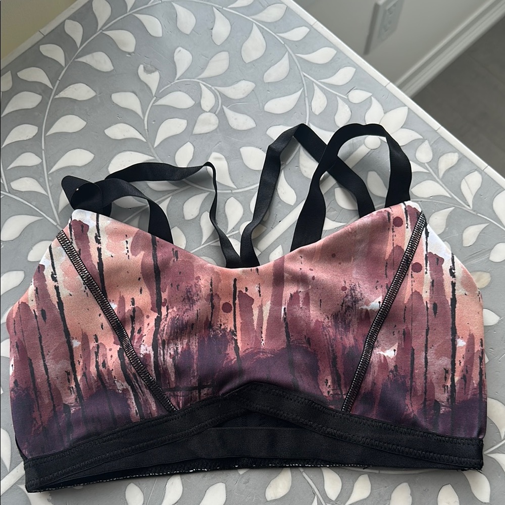 Karma Multi-colour Abstract Print Bralette * US XS